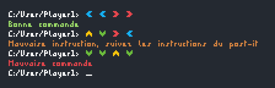Exemple de commandes de Programmer's Odyssey