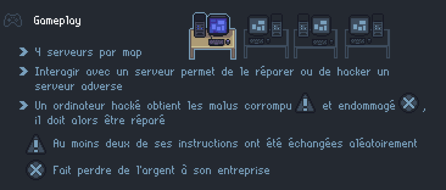 Gameplay de Programmer's Odyssey